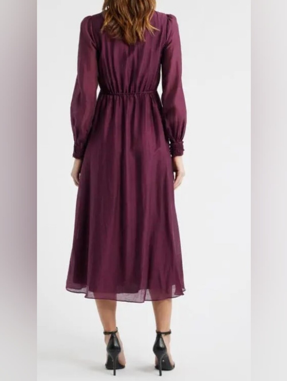 EVER NEW yasmin floral appliqué long sleeve midi dress - Picture 2 of 9
